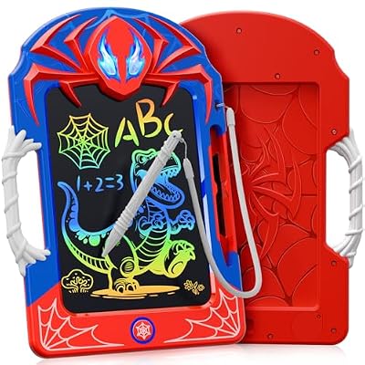 Cool LCD Writing Tablet with Web Stylus & Web Grip–Fun Doodle Board for Kids, Colorful Drawing Pad Toys Birthday Gifts for 3 4 5 6 7 8 10 Year Old Boys Girls Toddler Age 3-4 4-6 6-8 8-12,Outdoor Toys