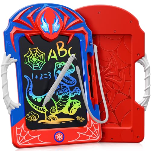 Cool LCD Writing Tablet with Web Stylus & Web Grip–Fun Doodle Board for Kids, Colorful Drawing Pad Toys Gifts for 3 4 5 6 7 8 10 Year Old Boys Girls Toddler Age 3-4 4-6 6-8 8-12 Easter Basket Stuffers