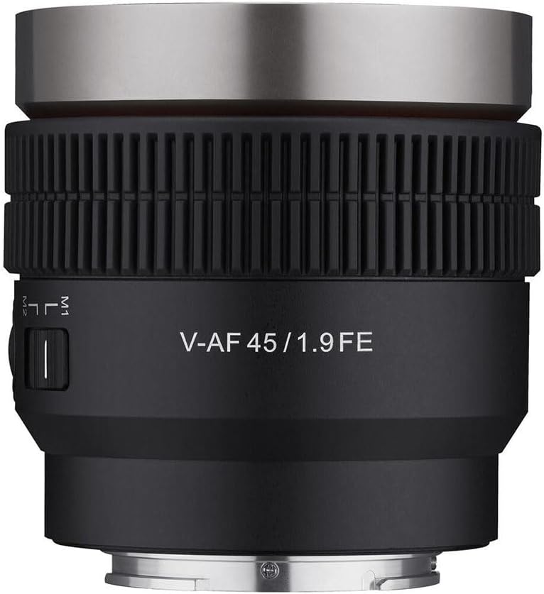 Compact Rokinon 45mm T1.9 V-AF Lens