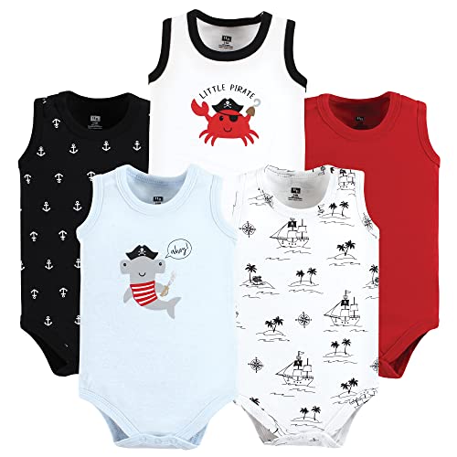 Image of Hudson Baby Unisex Baby Cotton Sleeveless Bodysuits