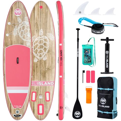 TRUISLAND Inflatable Paddle Board, Stand Up Paddle Board with Backpack, Non-Slip Thickened Deckpad,...
