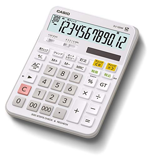 Casio Standard calculator calculation check verification desk type 12-digit DJ-120W-N