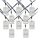 Retevis RT20 Rechargeable Walkie Talkies for Adults 16 Channel Lock FM Handsfree Small 2 Way Radios (Silver, 10 Pack)