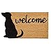 Evergreen Flag Dog Welcome Shaped Coir Mat - 28 x 1 x 16 Inches