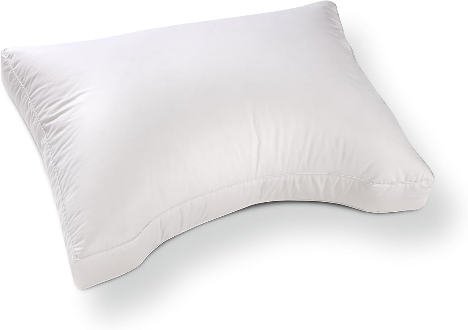 Florence Medium – Kopfkissen ergonomisch mit Naturfüllung – Orthopädisches Kissen gegen Nackenschmerzen, kühlendes Kopfkissen, Kissen Nackenverspannung, höhenverstellbar