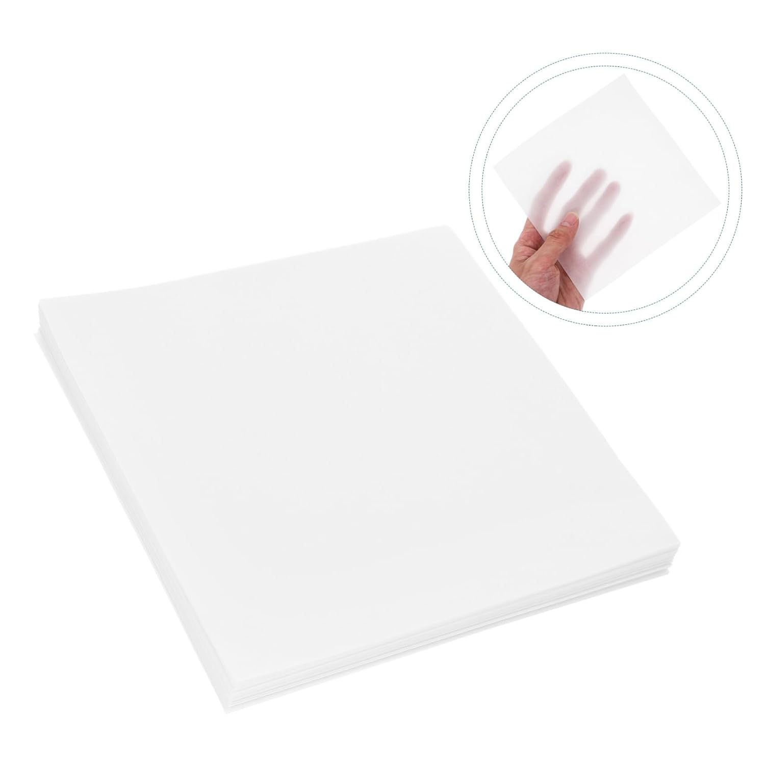 500pcs Square Cellulose Weighing Paper Translucent Analytical Balance Paper for Laboratory Scale High Precision Weighing