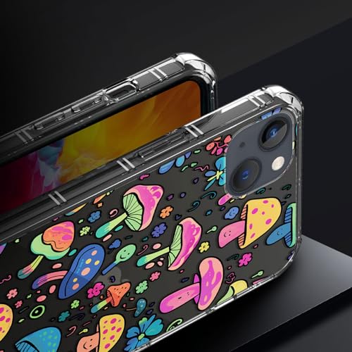 Coque iPhone 14 transparente en silicone TPU souple de 6,1 pouces
