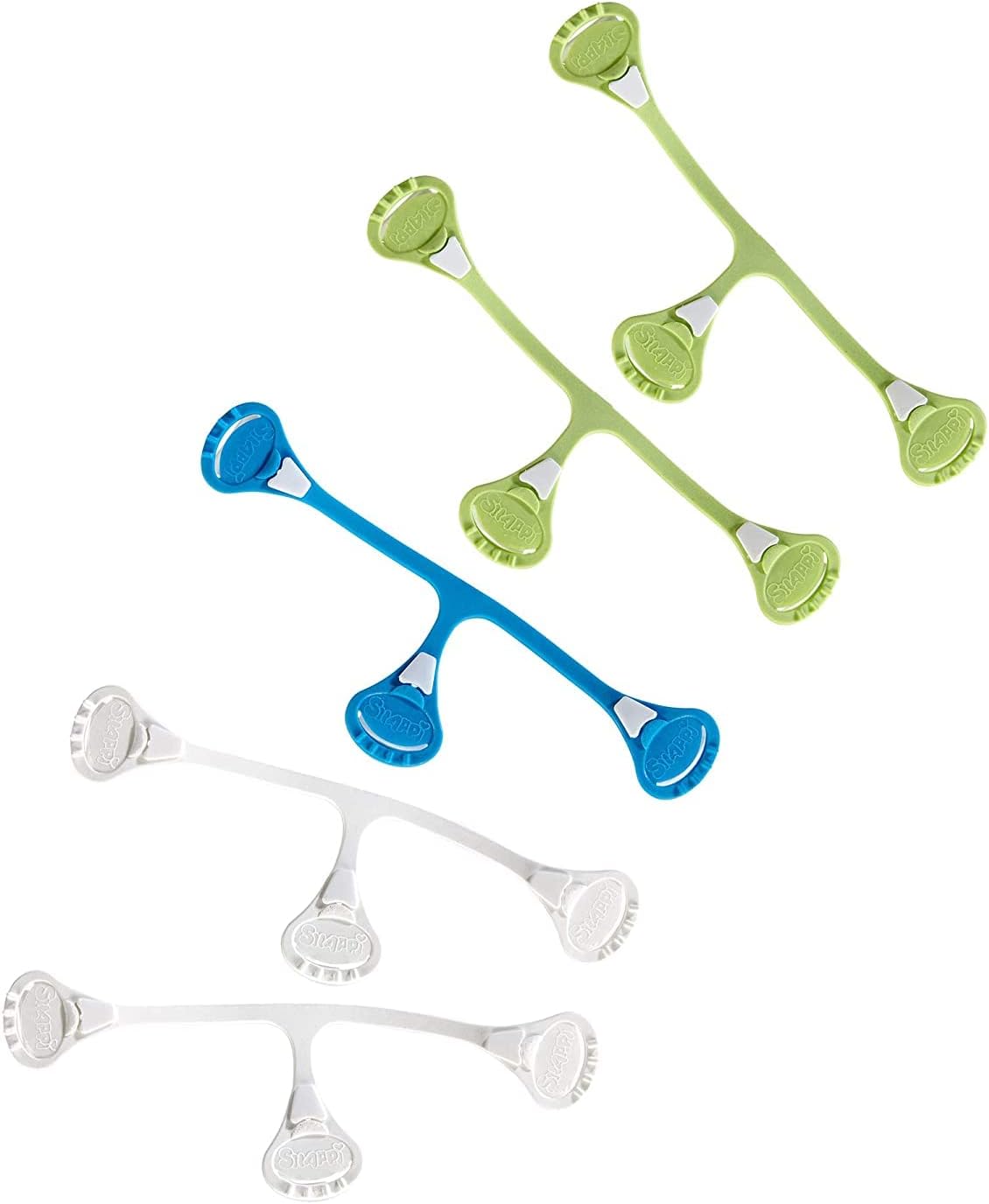 Snappi [Original 5-Pack] Cloth Diaper Fasteners - Replaces Diaper Pins - Use with Cloth Prefolds and Cloth Flats