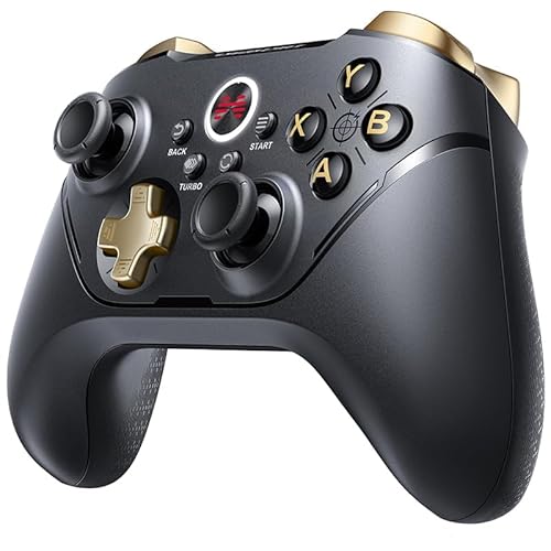 BEITONG Asura 2 Pro+ PC Gaming Controller - Hall Effect Joystick & Trigger, Mechanical Buttons for PC/NS/Mobile/Steam with Back paddle/Turbo/6-Axis Motion Control (Macro-Black)