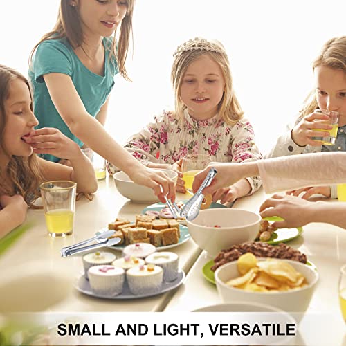 12 Pack Premium Small Serving Tongs, Dmoera Mini Stainless Steel Appetizer Tongs, 5.1Inch(12.7Cm) #TOP6