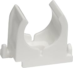 SOMA Plastic Hose Clip, White, 20 mm, Pack of 30, Hose Clamp