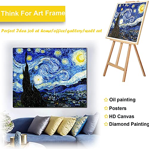 2-Set Diy Canvas Stretcher Bars 16X20 Inch Canvas Frame For Oil Paintings,Prints,Paint By Numbers & Posters #TOP4
