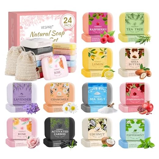 24 Pack Natural Bar Soap Gifts with Olive Extract, Bulk Gifts for Christmas Gifts, Thank You Gifts for Women, Bridal Wedding Favors for Guests, Stocking Stuffers for Teen Girls, Travel Size Soap Bar