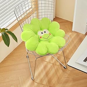EQLEF Frosch Kissen Blumenform Sitzkissen