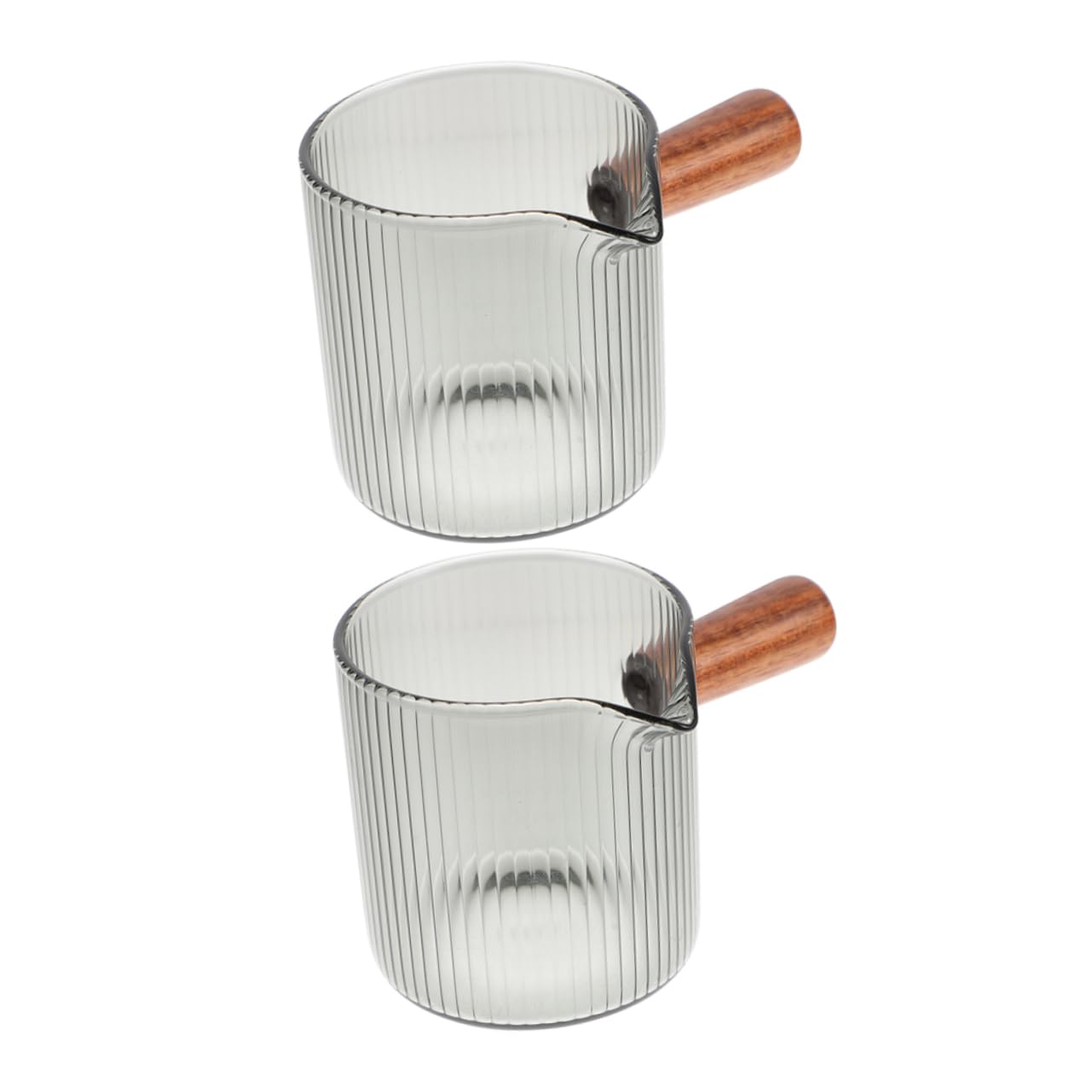 TOPBATHY 3 Set Tazza Di Latte Tazza Caffe Tazza Trasparente Server Per Sciroppo Mini Brocca Per Salsa Latte Macchiato Cioccolato Brocca Di Sciroppo Misurino Bicchiere 2 Pezzi * 3