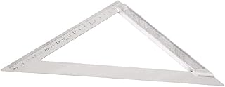 X-DREE Outil de mesure de règle triangulaire carrée, échelle 200 mm, ton argenté(Escala de 200 mm Métrica Triángulo cuadrado Regla Herramienta de medición Tono plateado