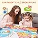 JoyCat Reusable Sticker Book Set (3-Pack): Farm, Pizza-Making, Weather - 90 Pcs Stickers for Toddlers, Kids Sticker Activity Book, Road Trip Travel Toys, Birthday Gifts for Boys and Girls