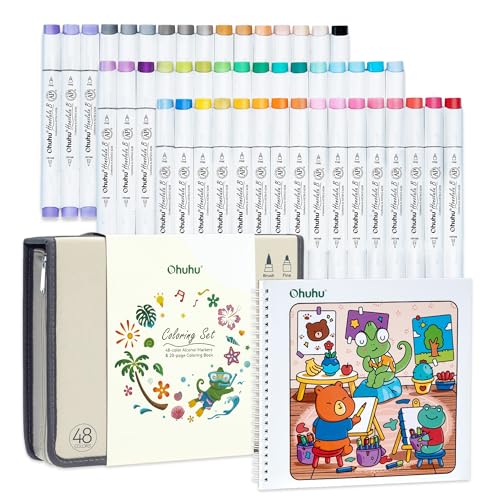 Ohuhu x Bobbie Goods Honolulu B 48 Colors Dual Tips Alcohol Art Markers