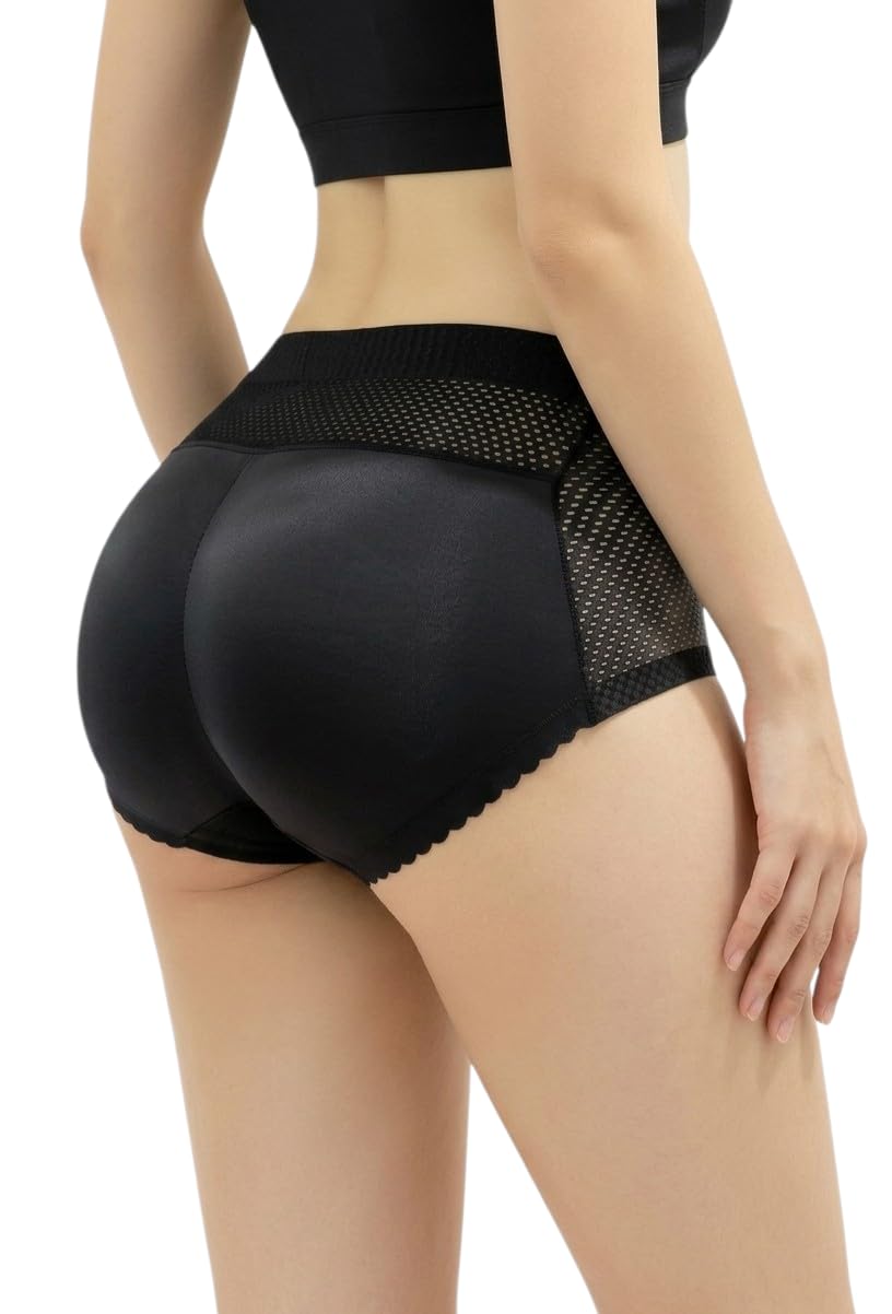 Women’s Padded Buttock Lifter & Hip Enhancer – Seamless Push-Up Shapewear Panties with Mesh Breathability-image-12