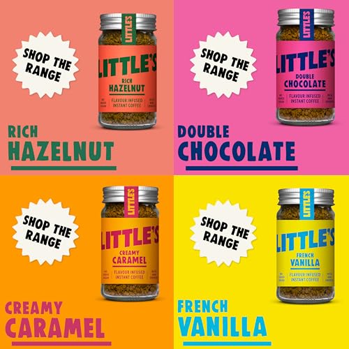 Little's Gingerbread Cookie Flavoured Instant Coffee, 6 Pack (50g x 6) - Rich & Smooth Coffee, Infused With Gingerbread Cookie Flavour - Vegan Friendly, Low Calories, No Added Sugar