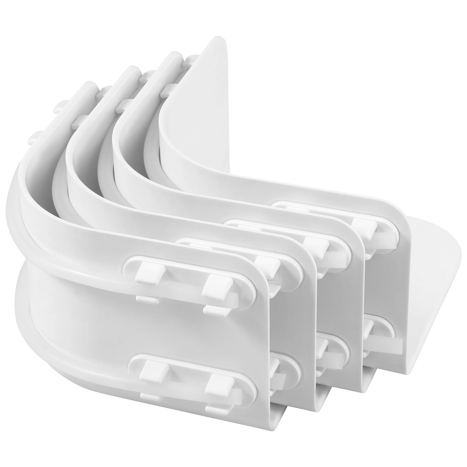 HJJWNDDNG 4/8Pcs Bed Sheet Holder with Fitted Lock Straps Creative Bedsheet Corner Fastener Keep Sheets Firm and Tight for Corner White(4,White)