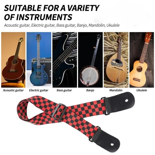 Image of DEVICE OF URBAN INFOTECH Guitar Strap Belt for Acoustic & Electric Guitar Adjustable Buckle Guitar Strap Modern Design Guitar Belt For Acoustic /Bass /Electric Guitars