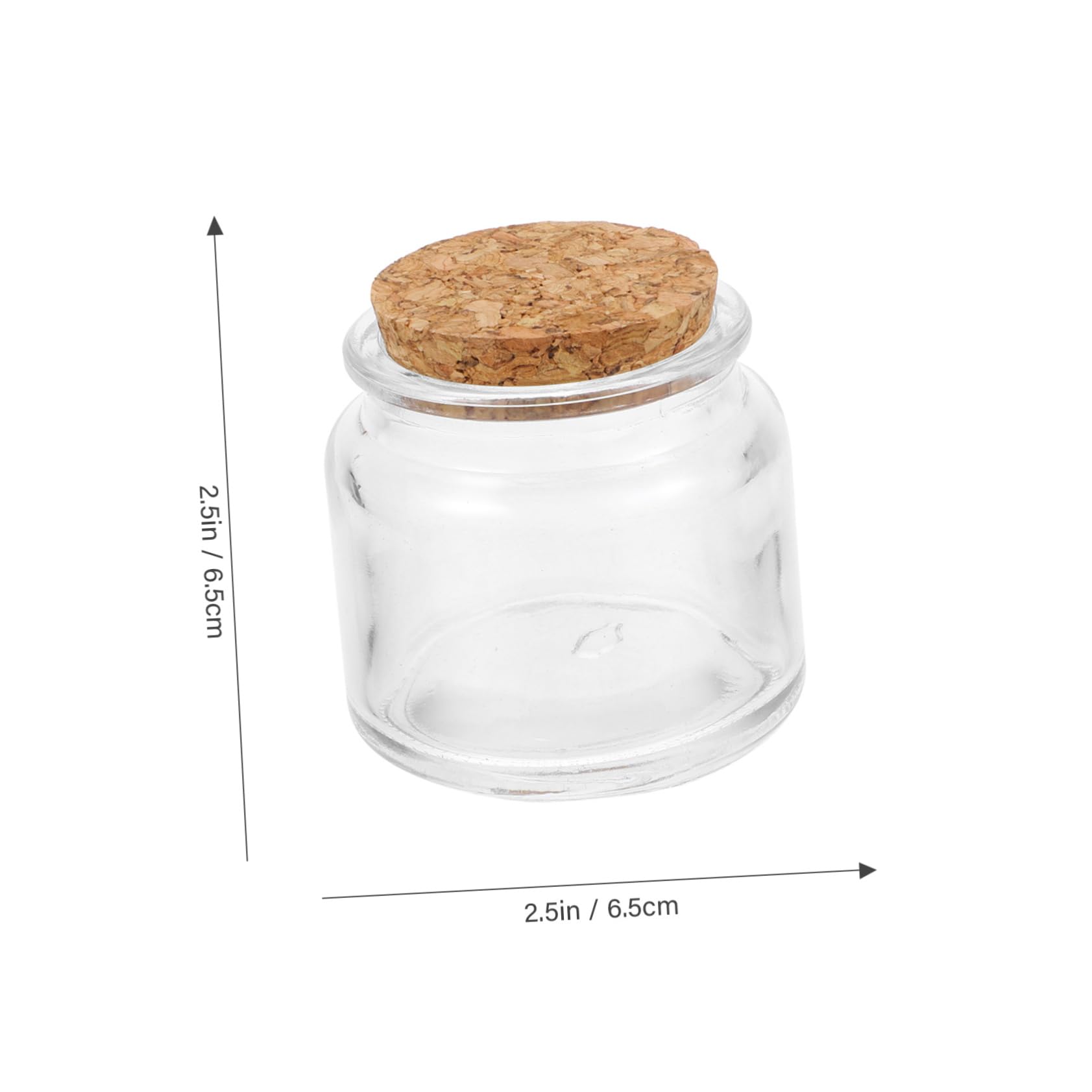 Bicchierini in Vetro per Candela Profumata 100ml, 5 Pezzi