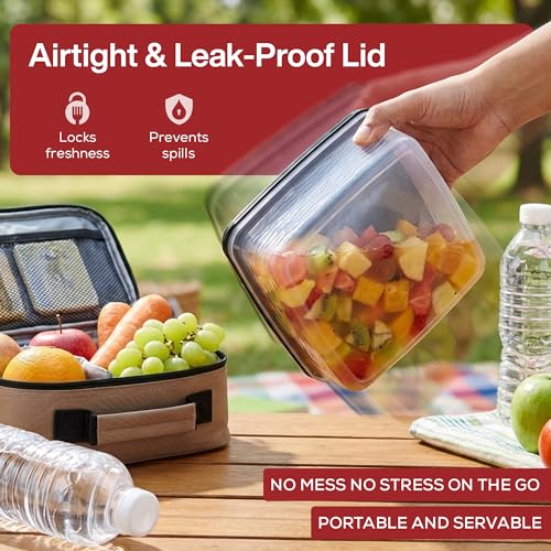 Image of Signoraware BPA Free Plastic Square Big Container (3 Ltr x 2 | Set of 2 | Pink)