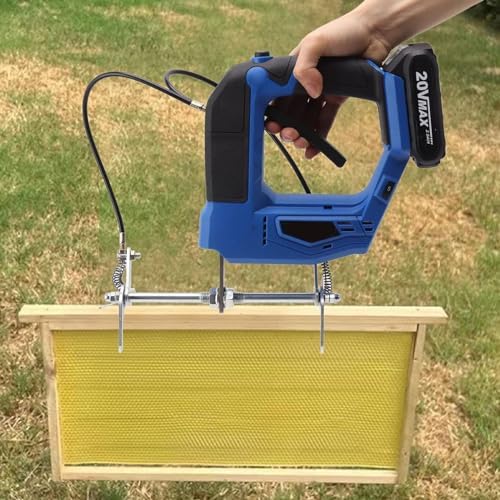 Agitador inalámbrico recargable con marco de abejas, herramienta eficiente de eliminación de abejas para apicultores con motor sin escobillas