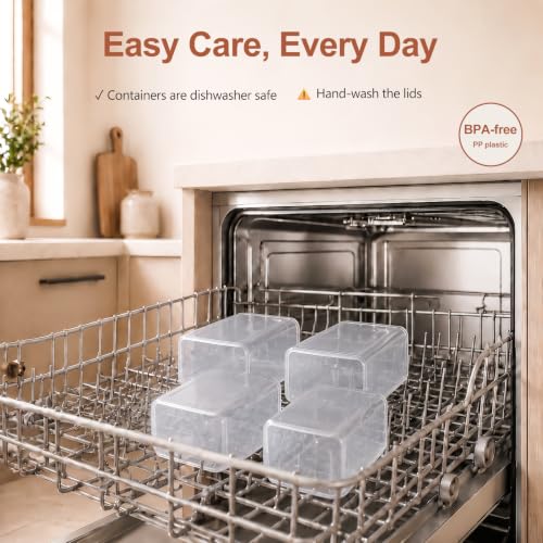 Miniatura 8 de Gomaihe Juego De 24 Tarros Herméticos Tapa: Tarros Para Guardar Alimentos Con Etiquetas Y Marcadores Cajas De Cocina Para Cereales Y Copos De Maíz Sin Bpa Apto Para Lavavajillas
