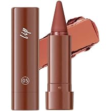 2-in-1 Lip Liner & Lipstick, 6 Colour Matte Lip Kit, Waterproof Long Lasting Lip Makeup Set, Twist-Up Lip Pencil, 1.2g E