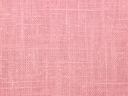 Stof France Coated Cotton Ramie Blend Fabric Pink - per metre