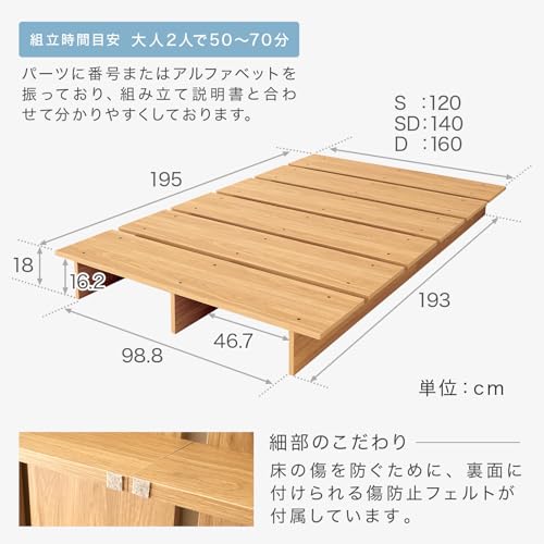 NEO CRASY ボードベッド セミダブル YJ-0003GY の商品画像 1