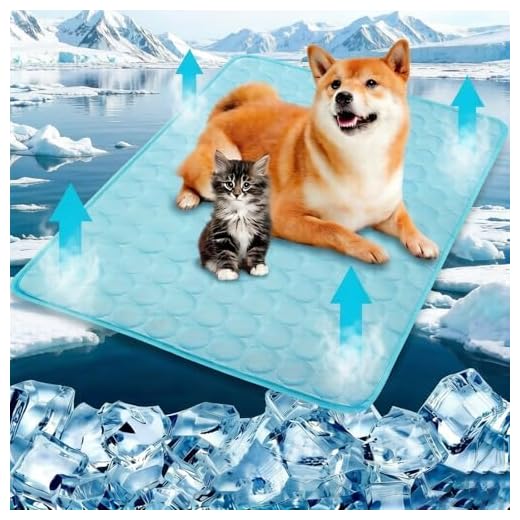 SHEJIZE Dog Cooling Mat Dog Cooling Pad Self Cooling Blanket, Washable Cooling Mat for Dogs, Pet Cooling Mat Keeps Pets Cool in Summer Heat, Resuable Fabric Cooling Mat 28x40inch/70x100cm