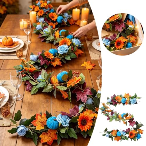 70.8 Inches Velvet Simulated Fabric Material Fall Decorations for Home - image 7