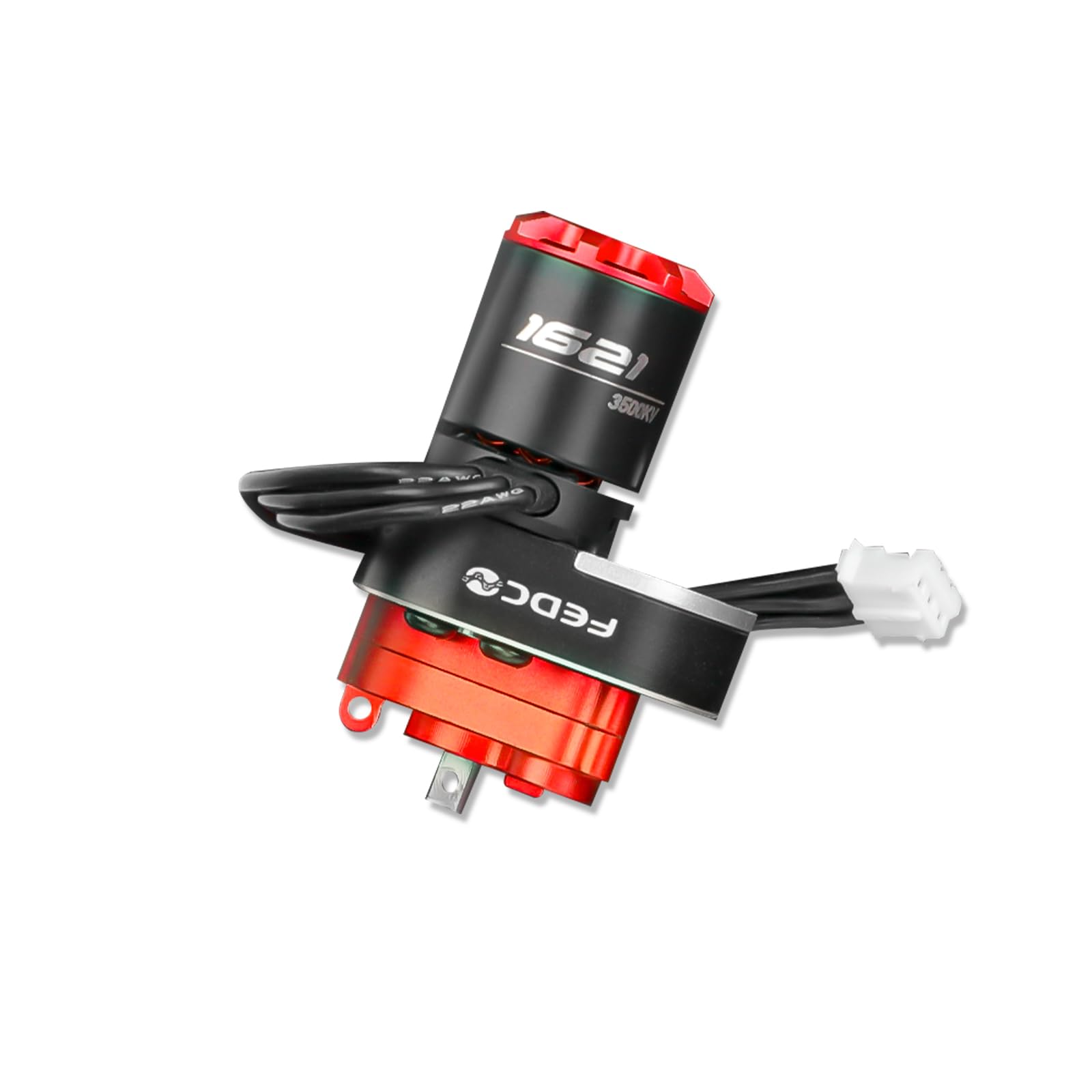 FEDCO SCX24 Motor and Transmission with Hobbywing QUICRUN Outer-1621SL 3500KV Brushless Motor Upgrade for Axial SCX24 Upgrades 1/24 RC Crawler