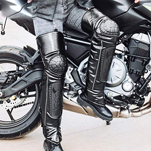 CLISPEED Joelheiras para Joelheiras Adultas de 72X38 Cm Protetor de Manga Longa Preta Ajustável Anti