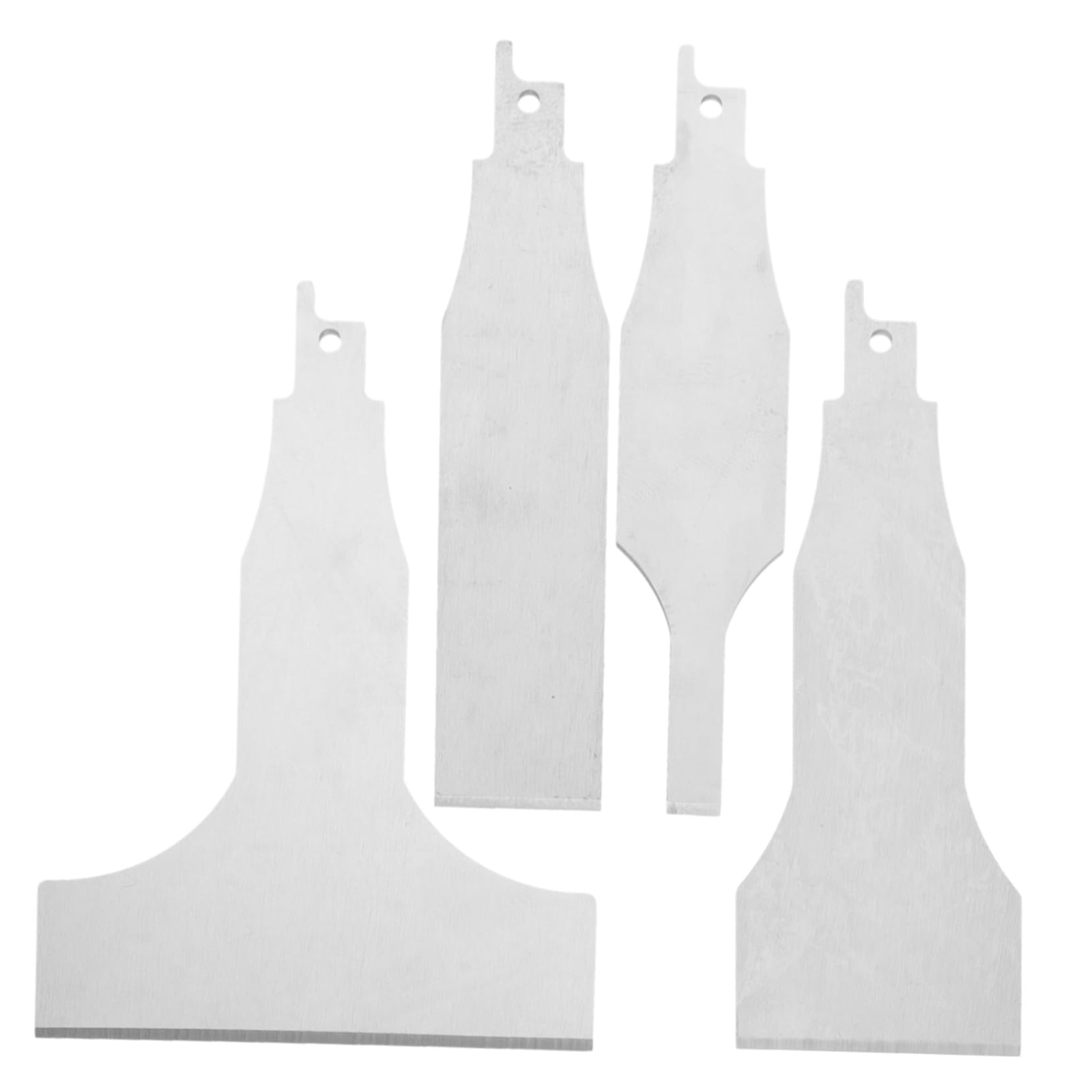 Lames de grattoir pour scie sabre en acier inoxydable, kit racloir de chantier 4 pièces