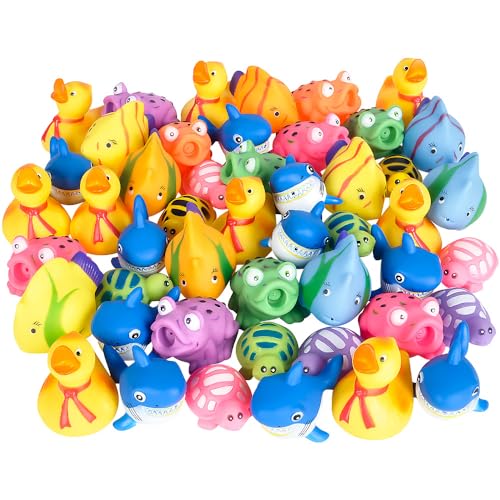 Rhode Island Novelty Rubber Water Squirting Toy Assortment 50 Pieces