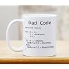 Dad Coding Programmer Coffee Mug - Dad Code C++ Computer Science Software Engineer Gift