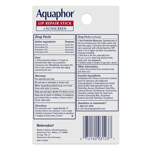 Aquaphor Lip Balm Set, Repair and Protect, 4 Lip Products Total - image 7
