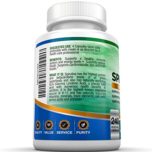 BRI-Spirulina-2000mg-Maximum-Strength-Premium-Quality-Spirulina-Superfood-Powder-Packed-w-Antioxidants-Protein-and-Vitamins-in-Easy-to-Swallow-Vegetable-Cellulose-Capsules-240-Count
