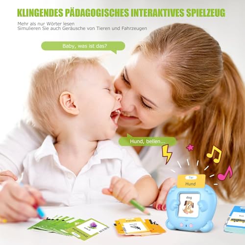Sprechende Lernkarten Deutsch Kinderspielzeug Autismus Spielzeug-510 Wörter – Ansicht 5
