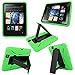 Cellularvilla Tm Combo Case for Amazon Kindle Fire HD 8.9" 8.9 Inch 2012 Edition Color Hybrid Armor Kickstand Hard Soft Case Cover with Stand (Green Black)