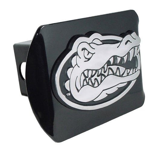 University Of Florida Gator Head Emblem On Black Metal Hitch Cover #TOP6