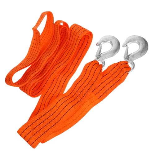 ELAYARD Fune Traino Auto Da Metri e Tonnellate Cinghia Di Traino Per Rimorchio Barche Con Gancio Rapido e Sicuro Colore Fluorescente Per Visibilità Notturna