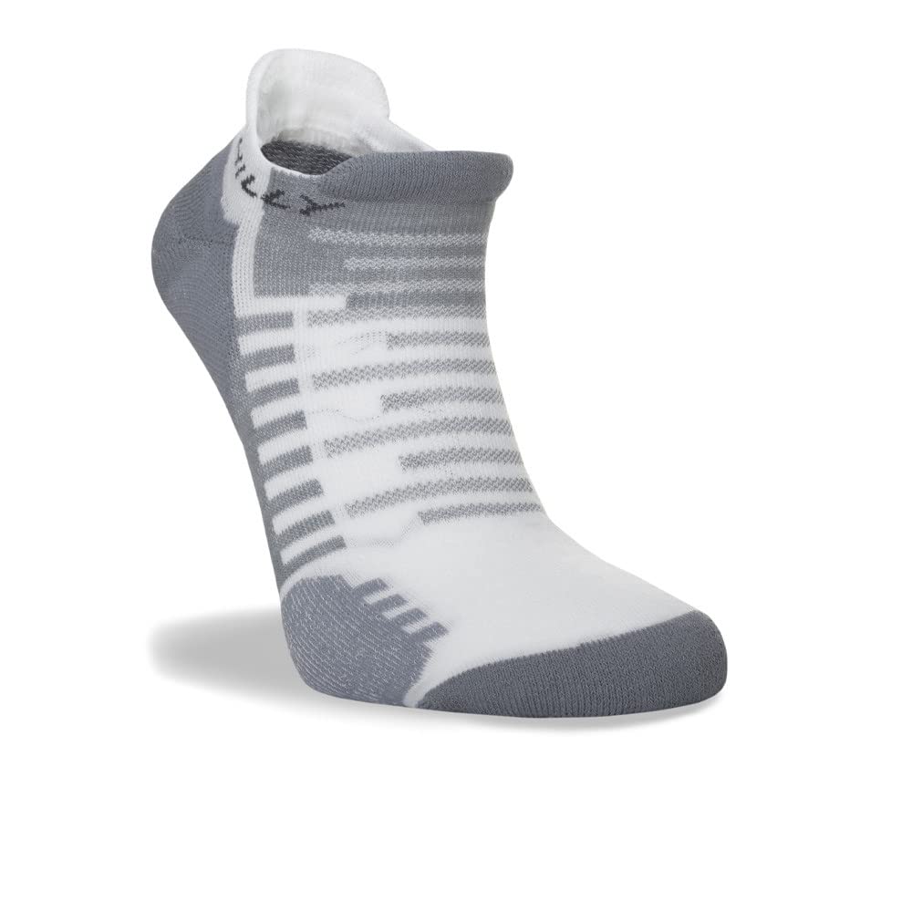 Hilly, Active - Socklet - Min Cushioning, White/Grey, Size S