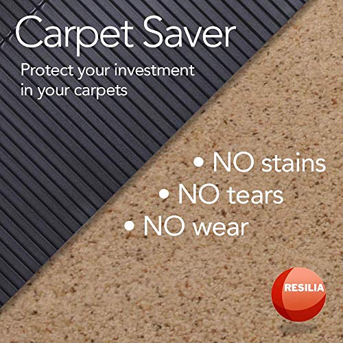 image for Resilia Heavy-Duty Carpet Protection Mat with Grippers-for Exercise Eq