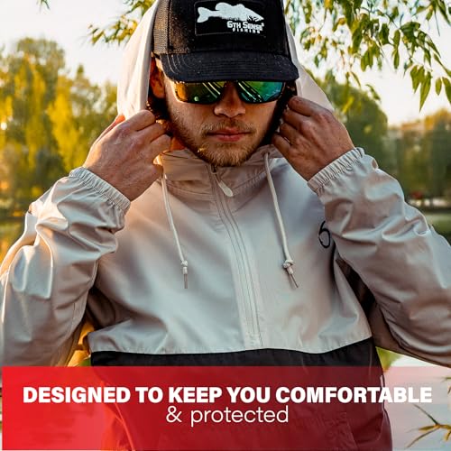6th Sense Team 6 Windbreaker – Lightweight, Water-Resistant Fishing Jacket with Adjustable Hood and Elastic Cuffs3