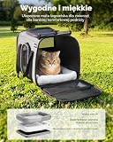 pecute® Duża torba do przenoszenia zwierząt domowych, przenośna torba podróżna dla psa, oddychająca tkanina siatkowa, odpowiednia zarówno na długie, jak i krótkie wycieczki, używana dla kotów i